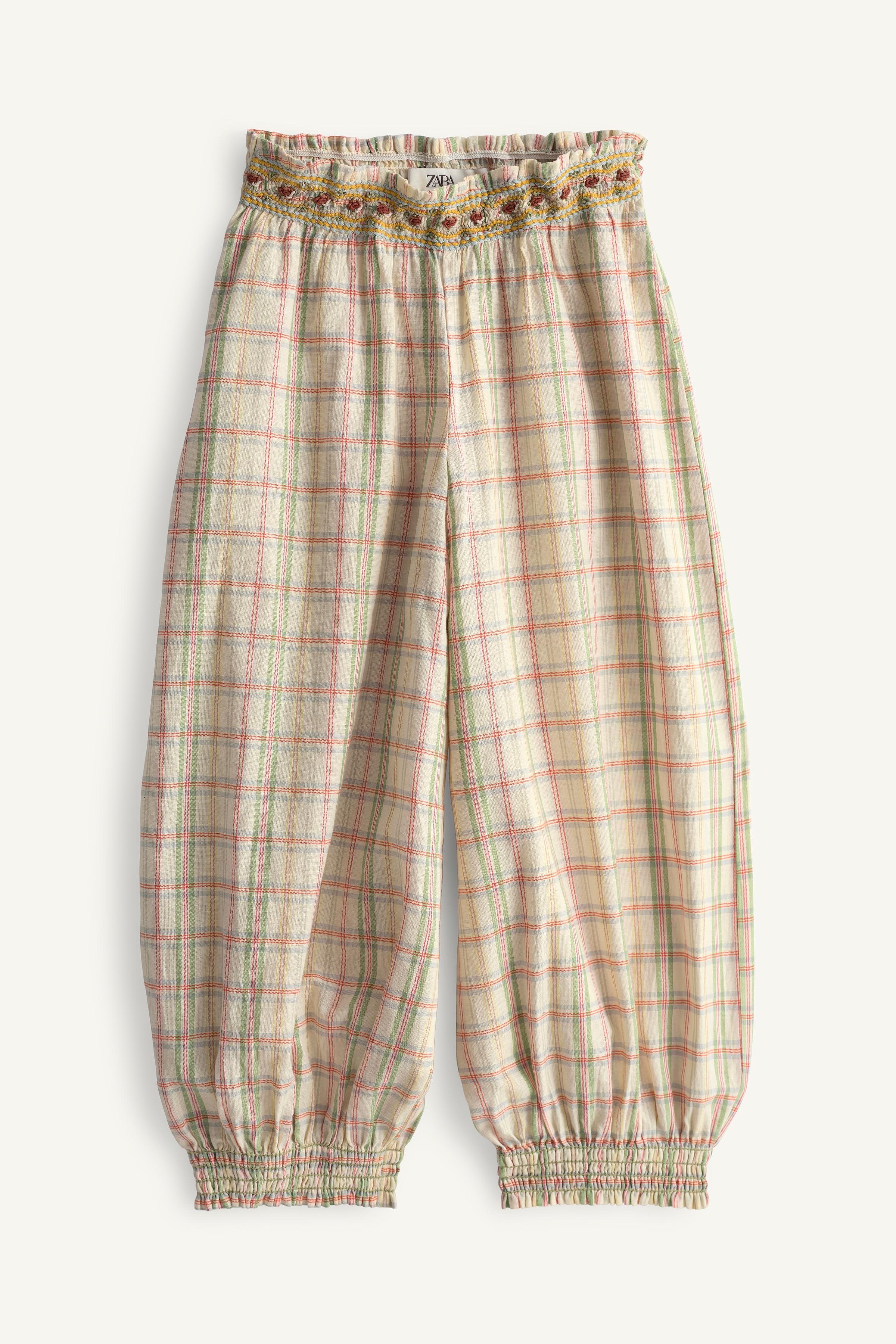 LIMITED EDITION EMBROIDERED PLAID AND FLORAL BLOOMERS